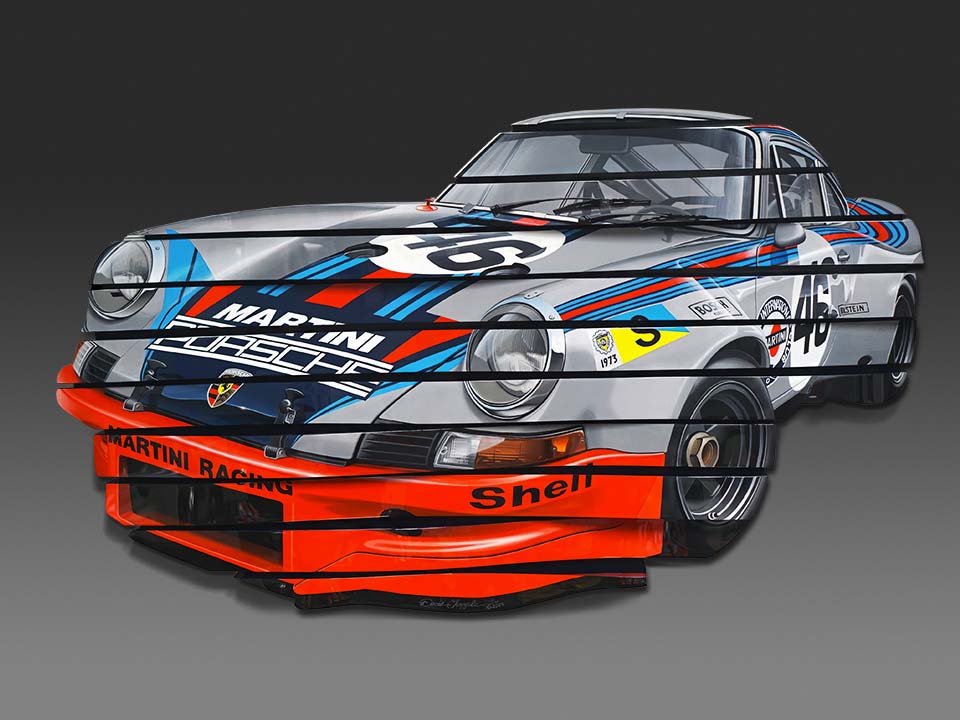 Martini 911 Carrera RSR Wall Sculpture