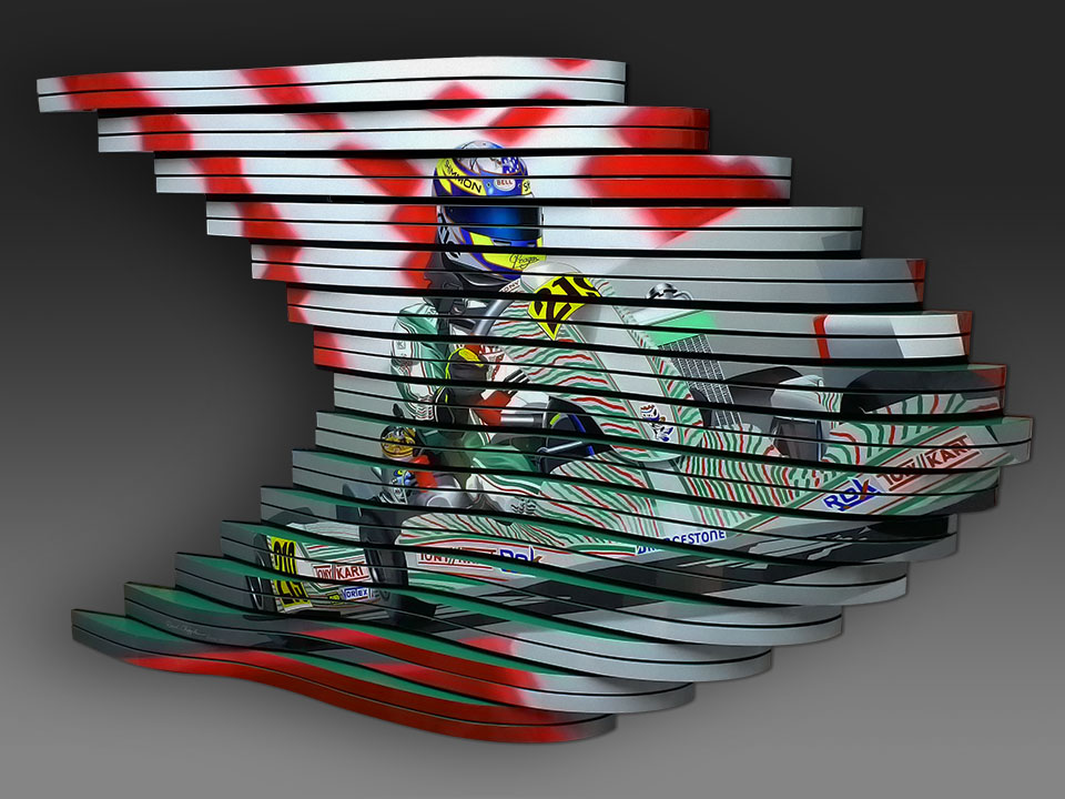 Tony Kart Racer Wall Sculpture